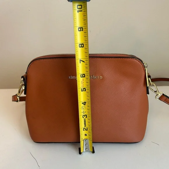 Simply Southern Honey Leather Crossbody Purse Bag Adjustable Strap Small - Picture 14 of 16